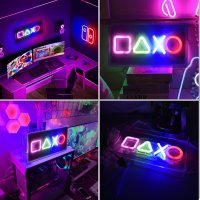 LED панел, Neon Colorful Gamer, 23x12.7см, снимка 3 - Други стоки за дома - 40733196