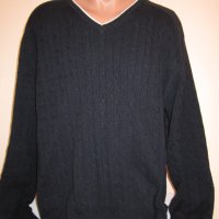 НОВ луксозен тъмно син яхтаджийски шпиц пуловер ANDREW JAMES размер XL , снимка 2 - Пуловери - 42728124