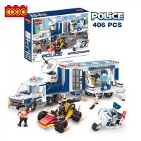 Конструктор Cogo 4166 - Полицейска Акция   , снимка 1 - Конструктори - 36012405