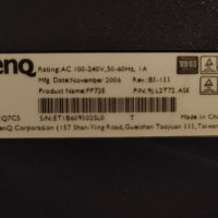 Монитор Benq 17" FP72E, снимка 4 - Монитори - 39843240