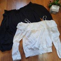 Бяла блузка H&M Размер152, снимка 3 - Панталони - 35931840