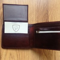 J.Wilson London нов мъжки портфейл портмоне естествена кожа с подарък калъф за документи внос Англия, снимка 6 - Портфейли, портмонета - 43771630