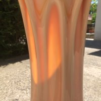 стара ваза/цветно стъкло/ "SIP" - MADE IN BULGARIA, снимка 4 - Антикварни и старинни предмети - 40618295