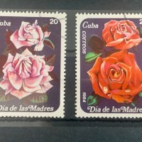 1386. Куба 1984 = “ Флора. Рози. Ден на майката “ , снимка 1 - Филателия - 39667800
