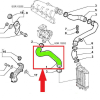 46837436 Маркуч за турбо за Ланчиа Либра - -1,9 JTD, снимка 3 - Части - 36323268