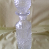 лот стъклени предмети за домакинството: 2 вази и гарафа, снимка 4 - Други - 36057354