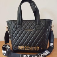 Голяма Черна чанта/реплика  Moschino DP357, снимка 1 - Чанти - 40571040