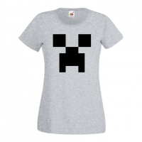 Дамска тениска Creeper Face 1 майнкрафт Minecraft,Игра,Забавление,подарък,Изненада,Рожден Ден., снимка 8 - Тениски - 36520486