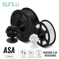 ASA Filament SUNLU 1.75mm, 1kg, ROHS за FDM 3D Принтери UV/Rain/Heat Resistant, снимка 1 - Консумативи за принтери - 41618098