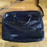Modalu London маркова нова женска чанта естествена кожа за ръка- през рамо 39х32х6см става за лаптоп, снимка 10 - Чанти - 42703255