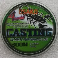 Плетено влакно за риболов с фидер и спининг - Osako Casting 4 Braid 300, снимка 1 - Такъми - 33958470