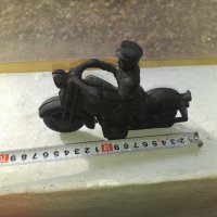Моторист чугунена фигура статуетка, снимка 7 - Антикварни и старинни предмети - 34830381