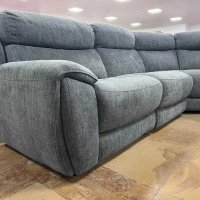 Сив ъглов диван от плат, снимка 9 - Дивани и мека мебел - 39970748