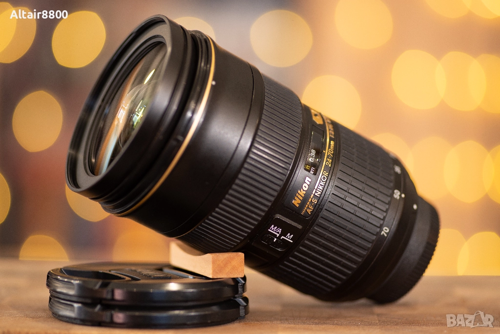 [Обслужен] Nikon AF 24-70mm f/2.8D Nikkor обектив Никон, снимка 1
