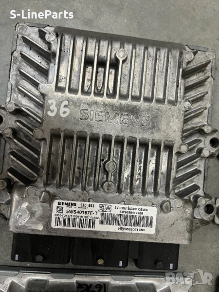 Компютър двигател ECU SIEMENS SID 803 Peugeot 307 407 Пежо 307 407 2.0HDI 2.0ХДИ 136к.с pejo #36, снимка 1