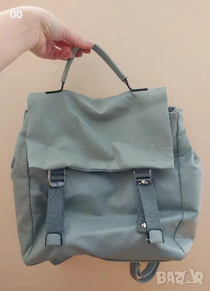 Дамска синя раница, снимка 1