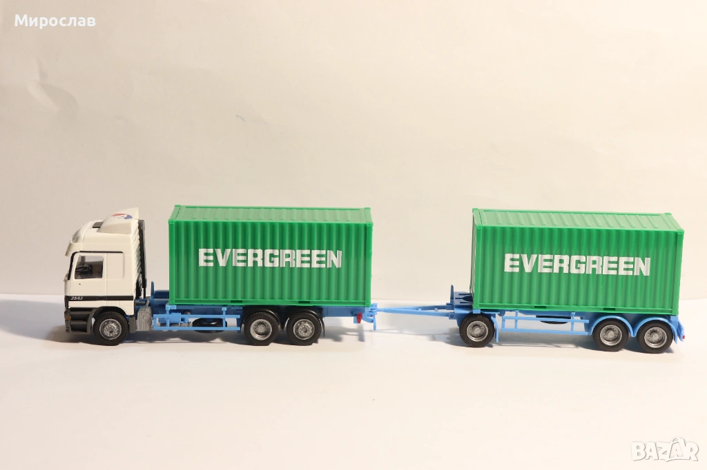 AWM H0 1/87 MERCEDES ACTROS КОНТЕЙНЕР КАМИОН МОДЕЛ, снимка 1
