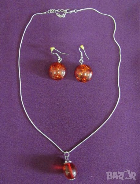 Дамски Комплект Колие и Обеци, снимка 1