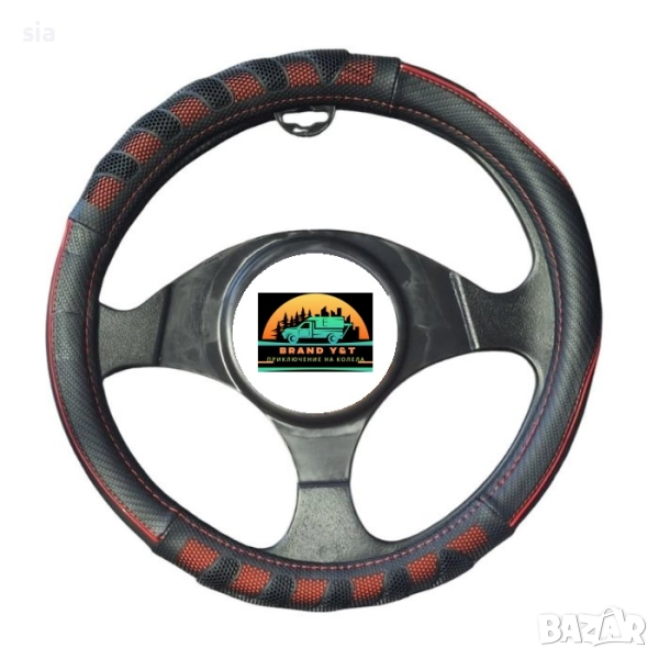 Калъф за Волан, М-38см, Черен/червен, снимка 1