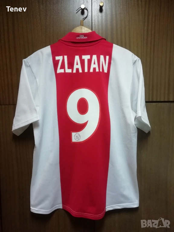 Ajax Zlatan Ibrahimovic 2001 2002 Home Adidas оригинална тениска фланелка екип Аякс Ибрахимович , снимка 1