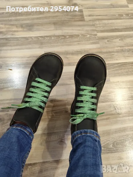 естествена кожа 39номер в зелено 36лв, снимка 1