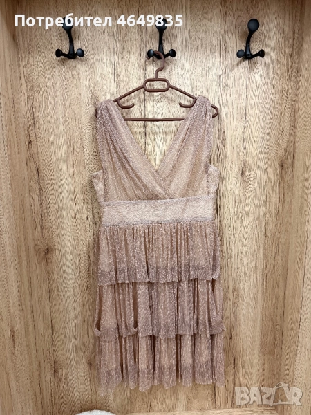 Официална маркова рокля пудра , снимка 1