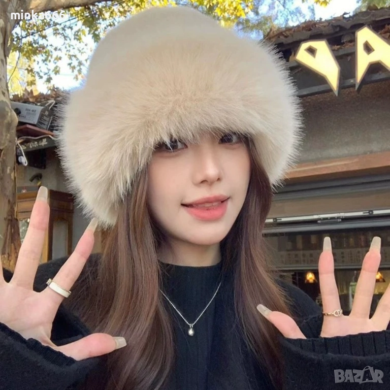 Шапка с естествен косъм., снимка 1