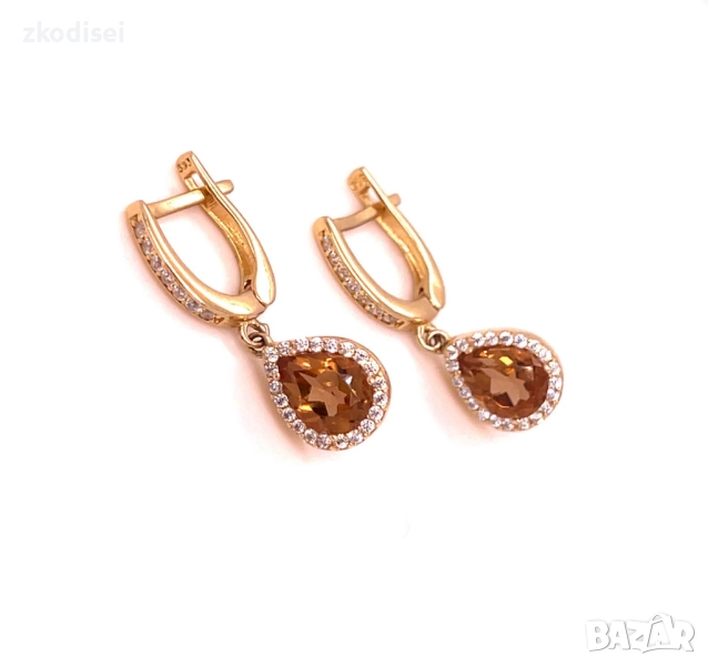 Златни обеци 4,29гр. 14кр. проба:585 модел:34484-2, снимка 1