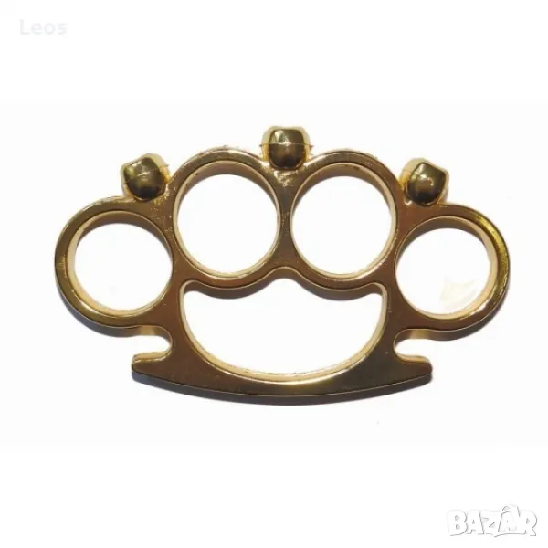 БОКС за самозащита, златист с черепи, снимка 1