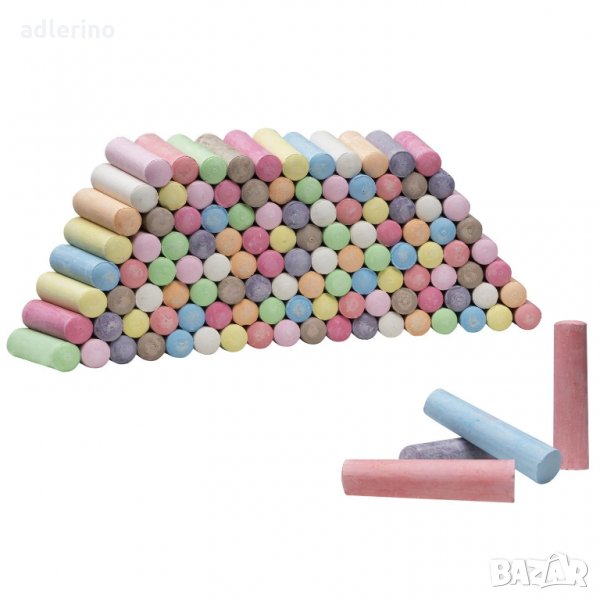 Тебешир за рисуване, джъмбо пакет 120 тебешира, детска игра с тебешир, тебешир за рисуване на асфалт, снимка 1