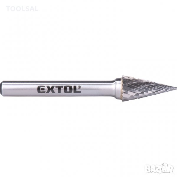 Шлайфгрифер борфреза карбидна конична Ø10x20mm, опашка Ø6mm, средни насечки, снимка 1