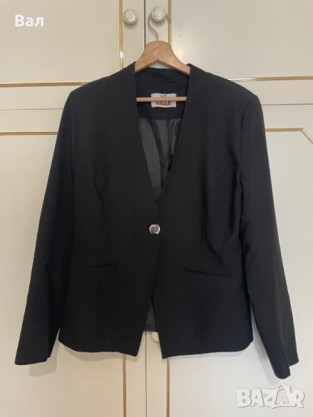 Черно дамско сако, снимка 1