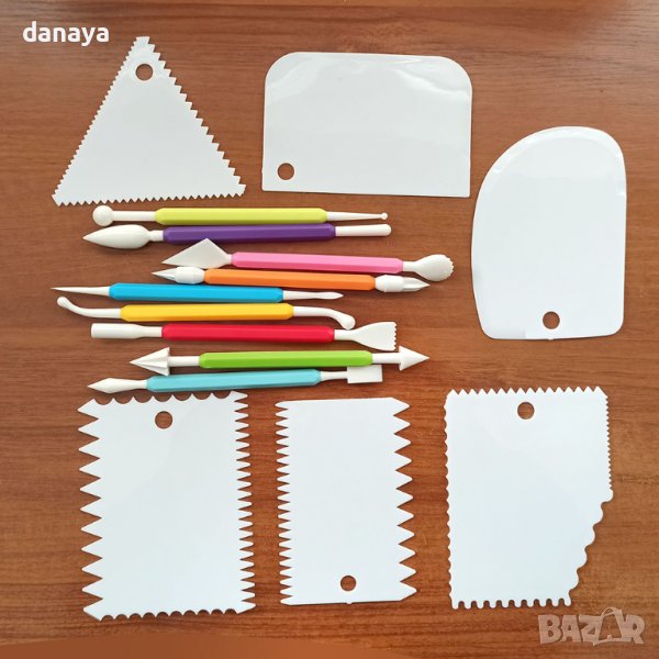 3427 Комплект сладкарски инструменти за моделиране и декорация на торти, снимка 1