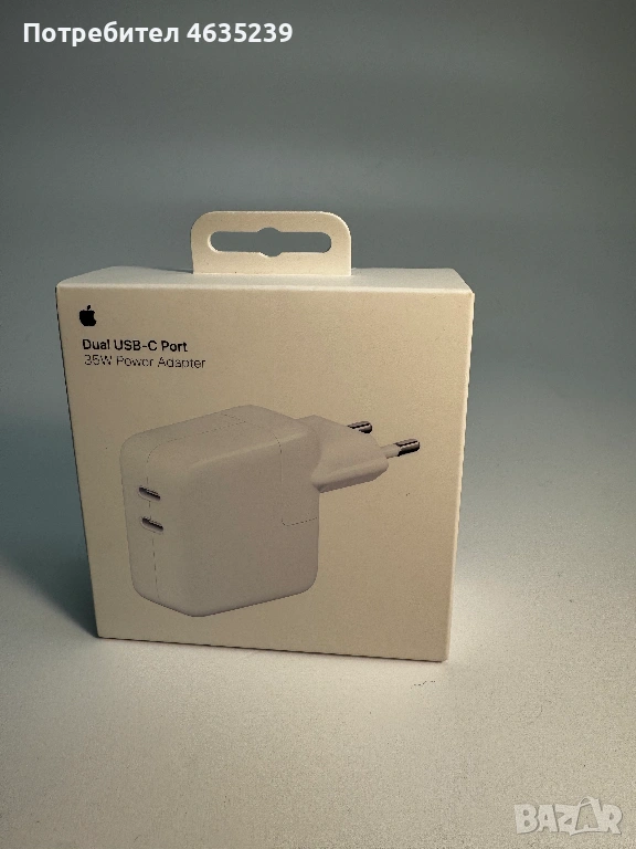 Зарядно Apple 35W Dual USB C NEW нов, снимка 1