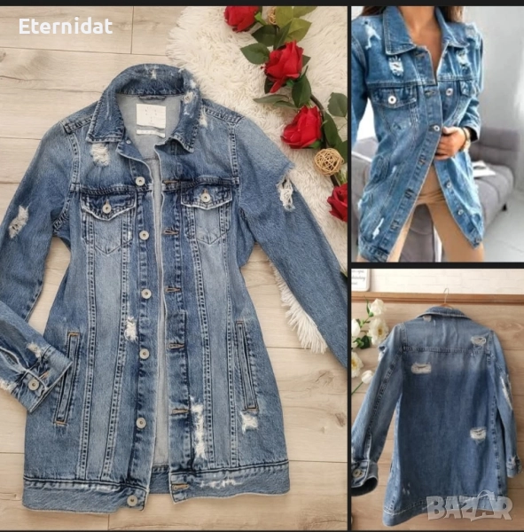 Дълго дънково яке , снимка 1