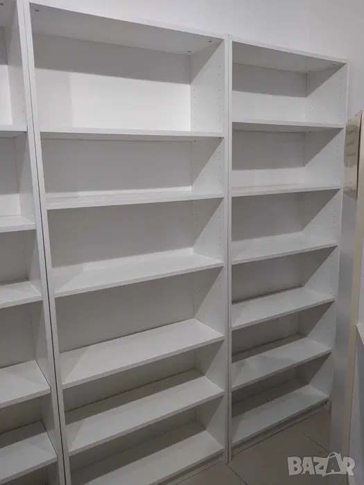 Продавам библиотеки/стелажи/ бели, ПДЧ 18 мм, в наличност 20 броя, снимка 1