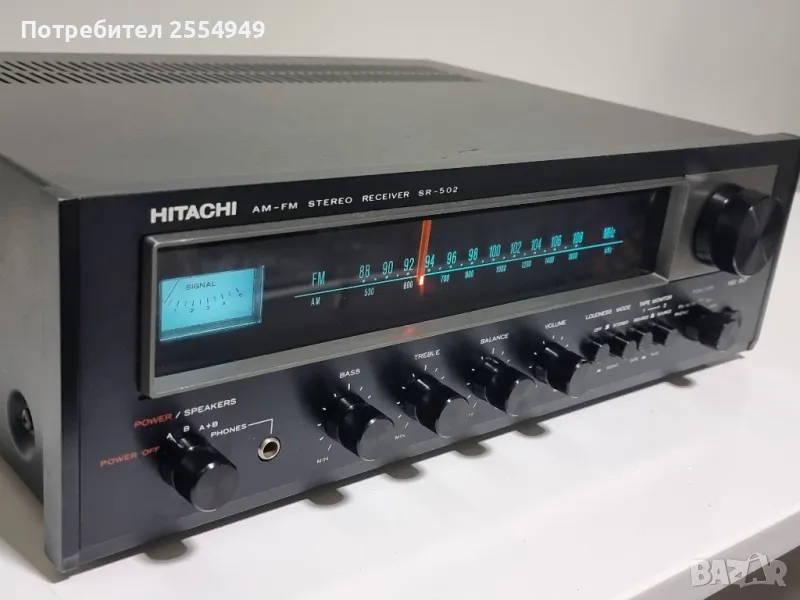 HITACHI SR-502 stereo receiver, снимка 1