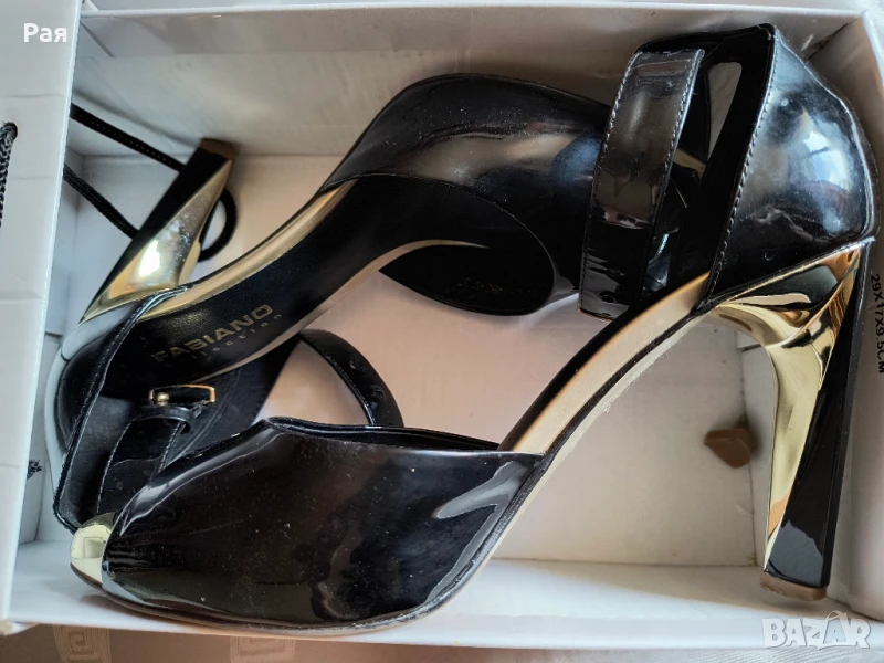Дамски елегантни сандали на ток Fabiano, снимка 1