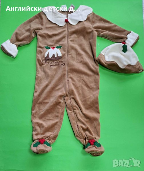Английски детски коледен ромпър , снимка 1