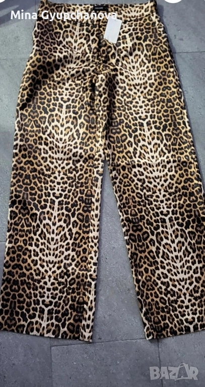 тигров панталон от плътен сатен, снимка 1