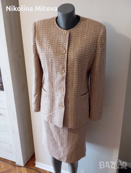 Дамски костюм цвят капучино , снимка 1