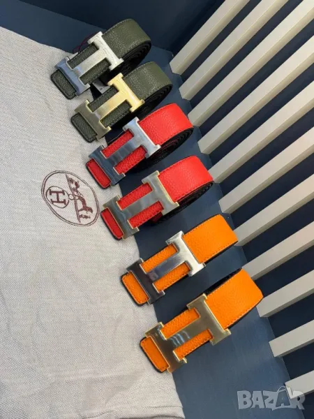 колани от естествена кожа в кутия hermes, снимка 1