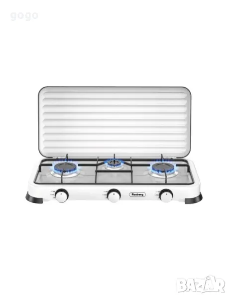 троен газов котлон с капак , снимка 1