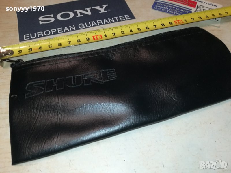 ❌️SHURE-КОЖЕН КЕЙС С ЦИП ЗА МИКРОФОН 1806231110❌️, снимка 1