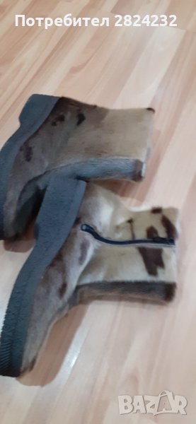 Боти естествена кожа  и естествен косъм , снимка 1