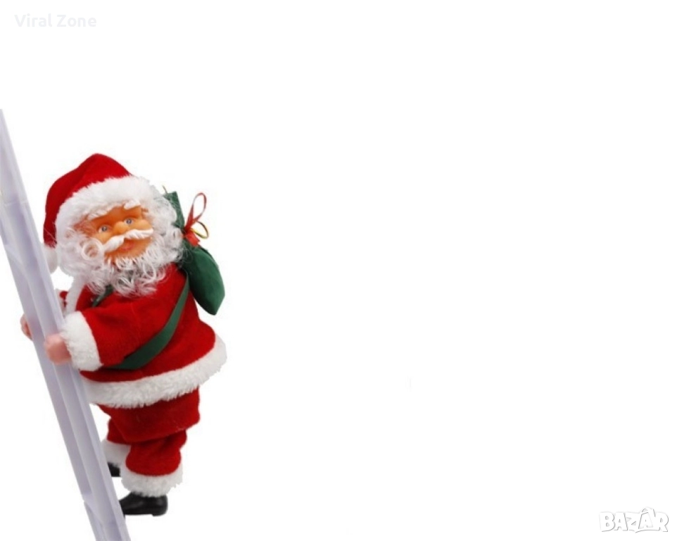 електрическа играчка катерещ се Дядо Коледа, снимка 1