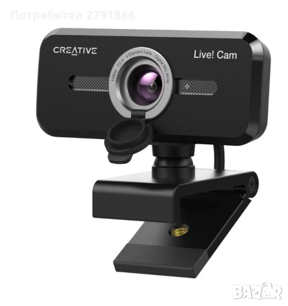 Creative Live! Cam Sync 1080p V2 Full HD широкоъгълна USB уеб камера, снимка 1