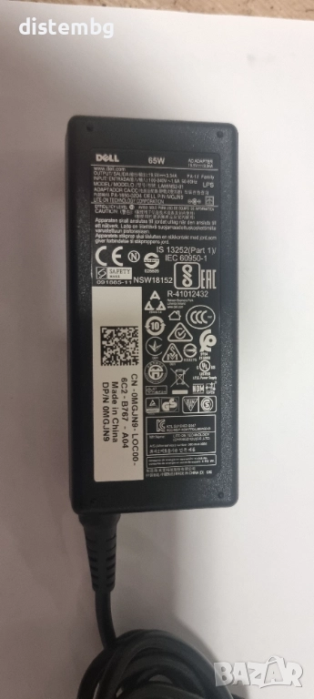 Оригинален захранващ адаптор за Dell  65W LA65NS2-01, снимка 1