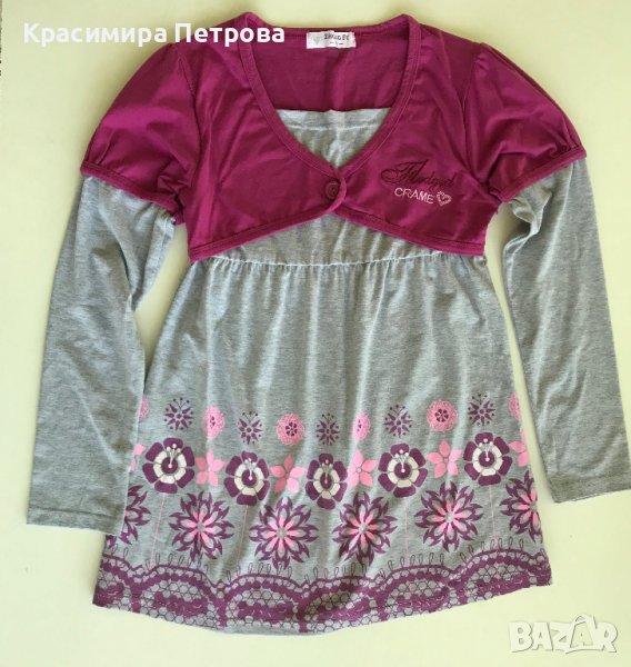 Две блузи/туники за момиче - 12 години, снимка 1