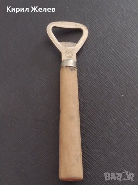 Стара отварачка от соца с печат дървена дръжка качествена изработка за КОЛЕКЦИЯ ДЕКОРАЦИЯ 38369, снимка 1
